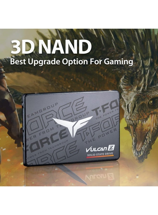 TEAMGROUP SSD 256GB 520/450 فولكان Z SA3 TEM - Image 2