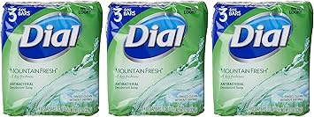 Dial Antibacterial Deodorant Soap Mountain Fresh 4 Ounce 9 Bars - Image 3
