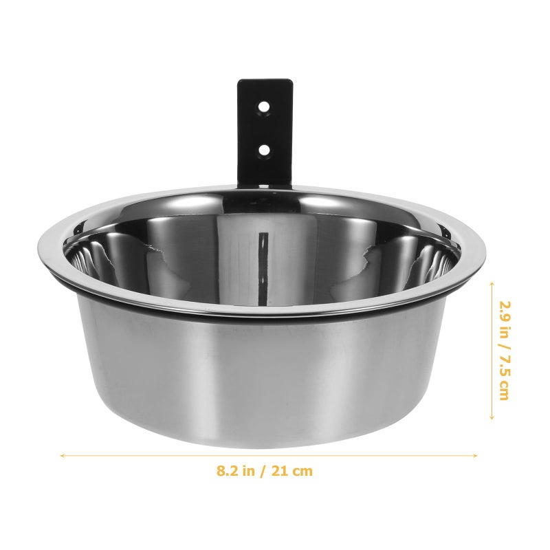 Elevated Dog Bowl 8 Inch Wall Mounted Raised Feeder For Large Dogs - Image 3