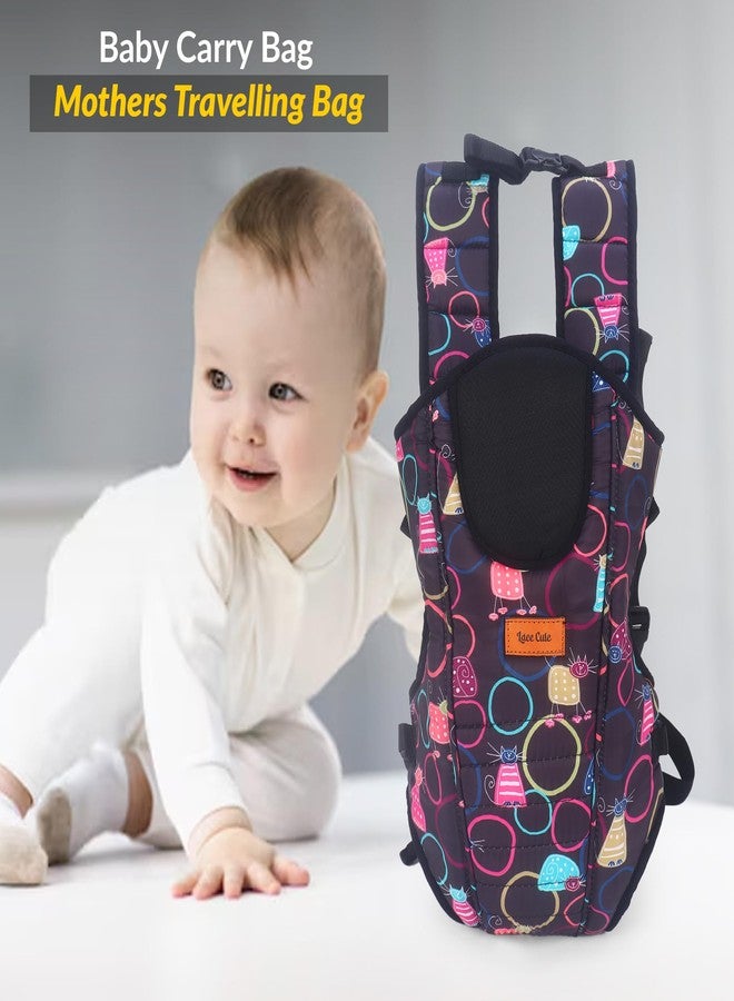 Laee Cute Baby Carrier Bag – Soft & Comfortable Baby Carrying Sling with Printed Design, Adjustable Straps, Front & Back Carry for Newborns & Toddlers (Multicolor) - Image 4