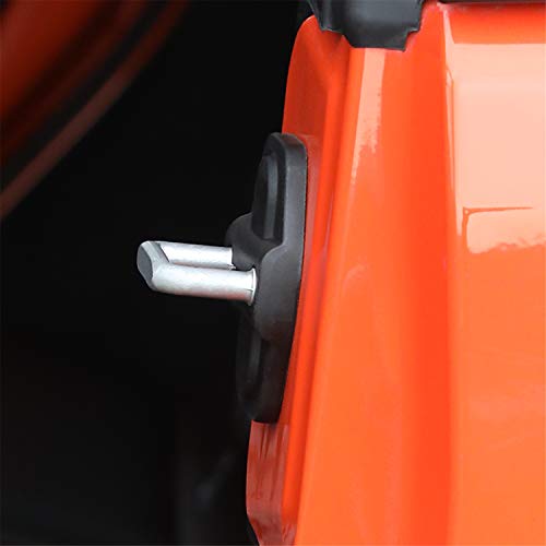 YOCTM 8-Pack Door Screw Protector Cover Trim Door Lock Cover for 2018 2019 2020 2021 2022 2023 2024 Jeep Wrangler JL JT 4XE Sport S Rubicon Deluxe Sport Utility Black ABS (2-Door/4-Door) (Pack of 8) - Image 5