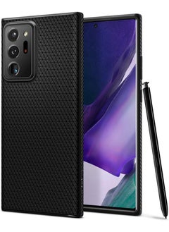 Spigen غطاء حماية Liquid Air لهاتف سامسونج جالاكسي نوت 20 الترا - أسود مطفي  - Image 1