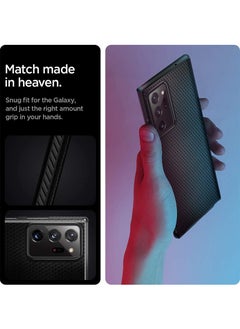 Spigen غطاء حماية Liquid Air لهاتف سامسونج جالاكسي نوت 20 الترا - أسود مطفي  - Image 5