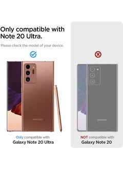 Spigen غطاء حماية Liquid Air لهاتف سامسونج جالاكسي نوت 20 الترا - أسود مطفي  - Image 2