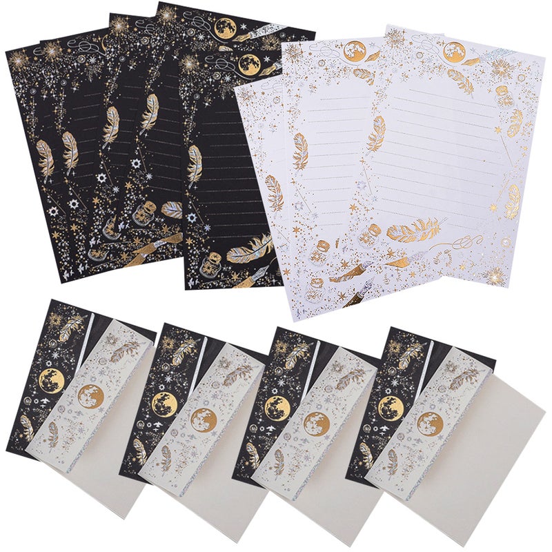 Handwriting Paper Kit with Stamped Patterns for Expressing Emotions, Practical and Stylish - Image 1