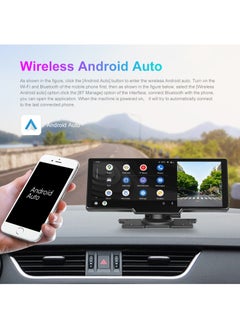 Mi VAZA Wireless CarPlay with 10.26 Inch Screen - 4K Dual Lens Dash Cam - Supports Apple CarPlay and Android Auto - Wireless Mirroring - 5G WiFi, Bluetooth, FM - Car Portable Console Adapter - 64GB TF Card  - Image 5