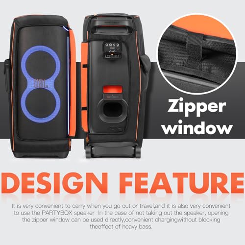 MRINCA Speaker Cover Compatible with JBL PartyBox Ultimate, Scratch-Resistant, Dustproof, Portable Case with Storage Bag for Outdoor Party Speaker - Image 4