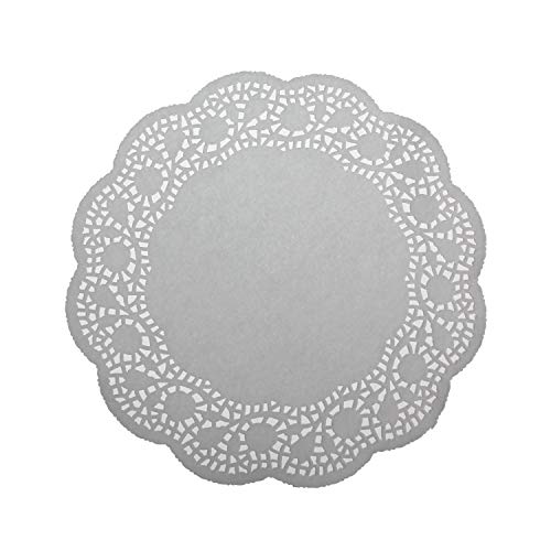 LJY 100 Pieces White Lace Round Paper Doilies Cake Packaging Pads Wedding Tableware Decoration (10.5 Inch) - Image 4