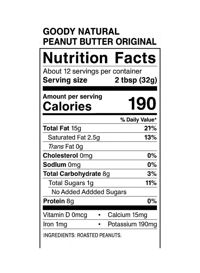 Goody Natural Peanut Butter - Image 3
