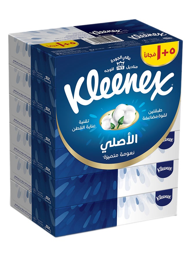 Kleenex 2 Ply Original Facial Tissue Boxes70 Sheets Pack of 6 - Image 2