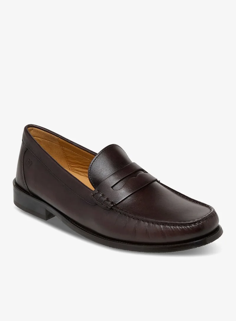 DUCHINI Men's Solid Slip-On Loafers