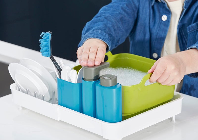 Casdon Joseph Joseph Extend | Detailed Dishwasher Set for Children from 3 Years | Includes Pump from which Real Water Flows - Image 3