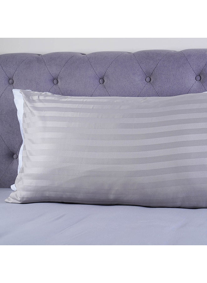 Pan Home طقم غطاء وسادة من تيفاني 2 قطعة 50x90 سم - رمادي فضي - Image 2