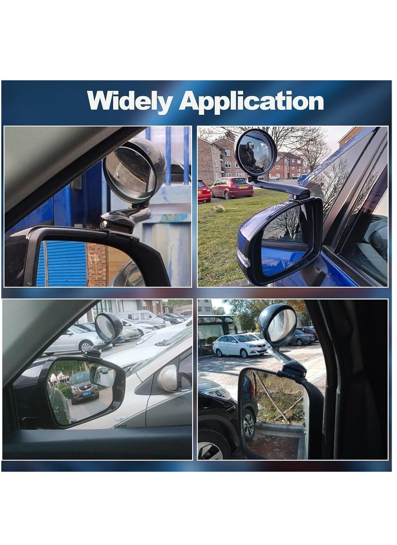 Car Blind Spot Mirrors Universal Modified Rearview Mirror Multifunction Adjustable Car Auxiliary Wide Angle Mirror Blind Spot Side Rear View Mirror Fit for All Vehicles (Right)