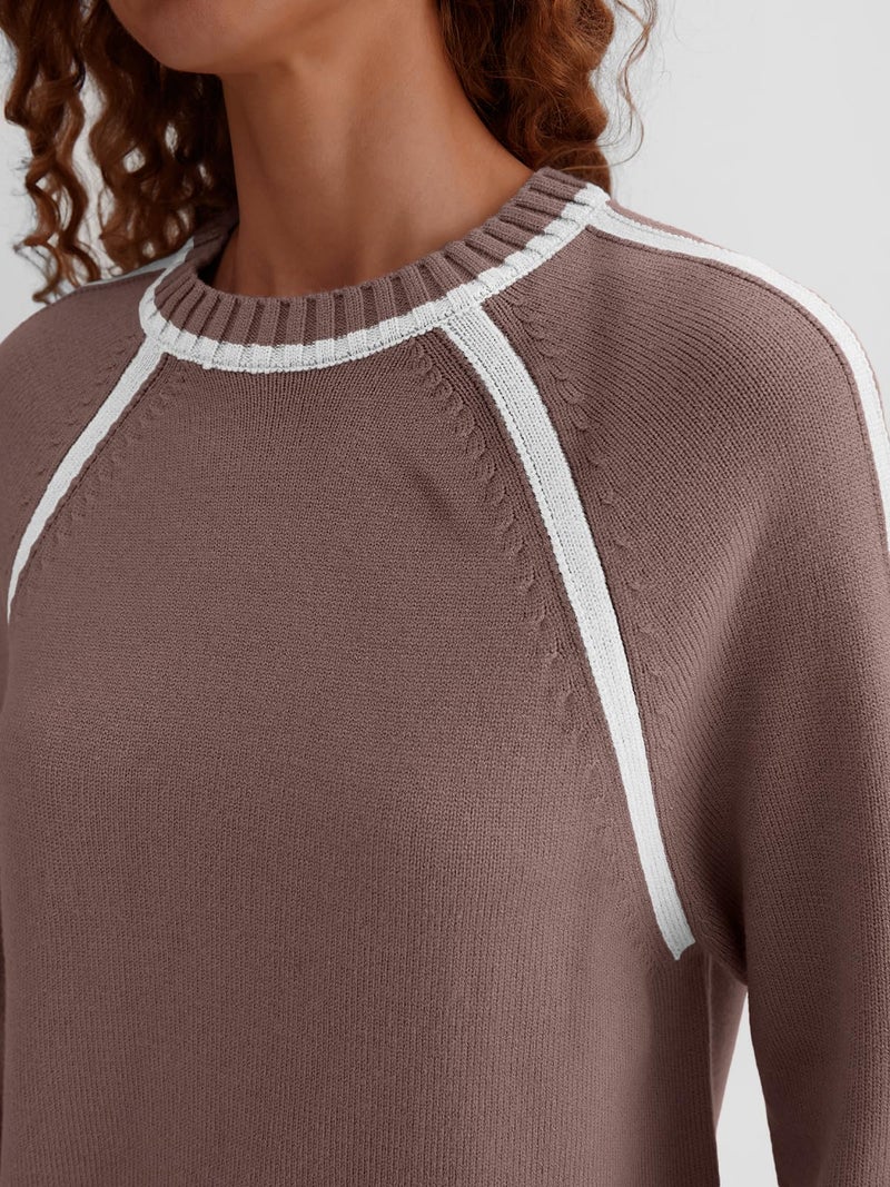 LILLUSORY Womens Lounge Set Two 2 Piece 2025 Fall Loungewear Knit Matching Sweater Sweat Suits SweatSuits Trendy Fashion Outfits Clothes Clothing Colorblock Pants Winter Cute - Image 5