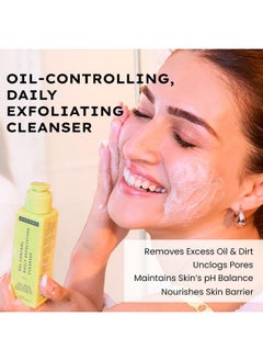 HYPHEN Oil Control 2% Aha + Bha, Salicylic Acid Face Wash For Oily Skin & Acne| Daily Exfoliating Cleanser With 2% Niacinamide | Deep Cleanses & Removes Dirt | For Men & Women - 100 Ml  - Image 2