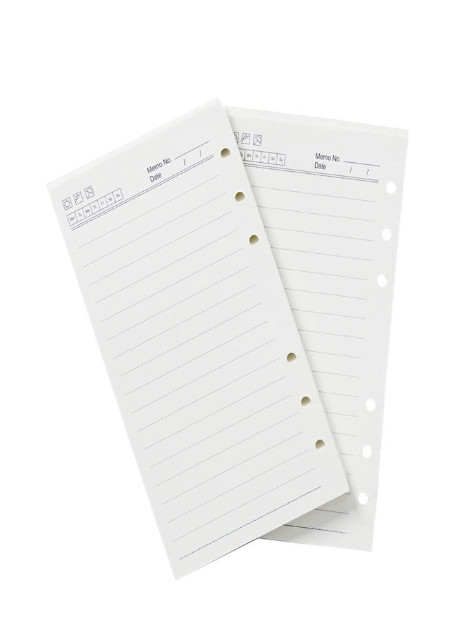 Moterm Lined Refills for Personal Ring- Undated Inserts Set of 2 (6.75 inch x 3.75 inch) - Image 1