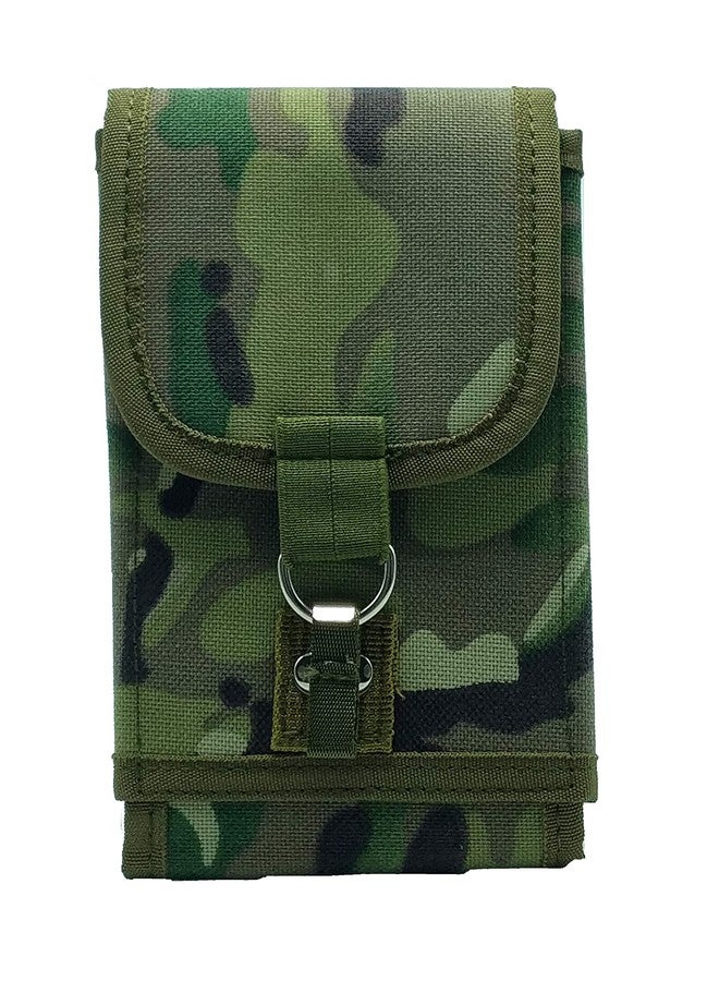 Clakit XL Smartphone StrapPack with Front D-Ring Pull Flap (Camo) for Phone up to 8"x4"x1/2" - Backpack Attachment for Hunters, Military, Hikers, Travelers - Image 1