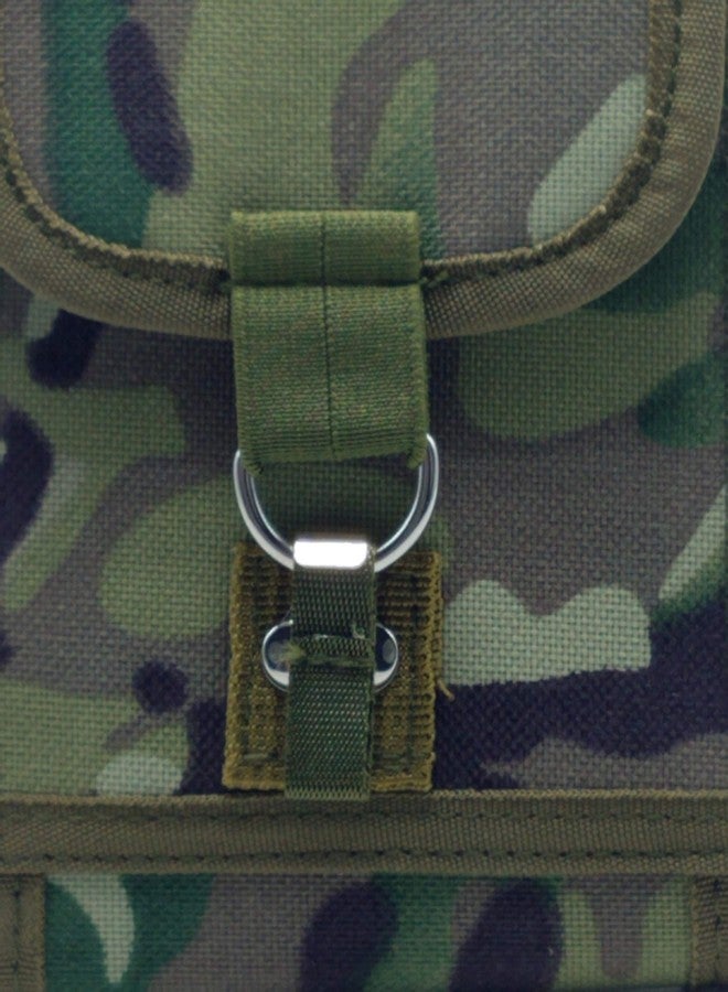 Clakit XL Smartphone StrapPack with Front D-Ring Pull Flap (Camo) for Phone up to 8"x4"x1/2" - Backpack Attachment for Hunters, Military, Hikers, Travelers - Image 3