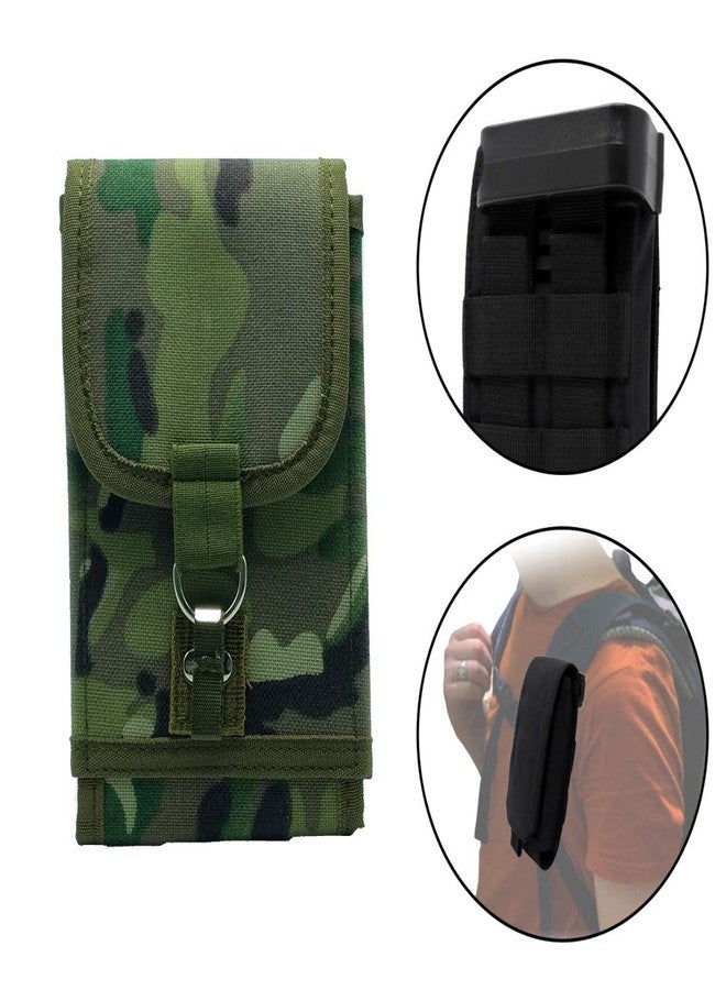 Clakit XL Smartphone StrapPack with Front D-Ring Pull Flap (Camo) for Phone up to 8"x4"x1/2" - Backpack Attachment for Hunters, Military, Hikers, Travelers - Image 2