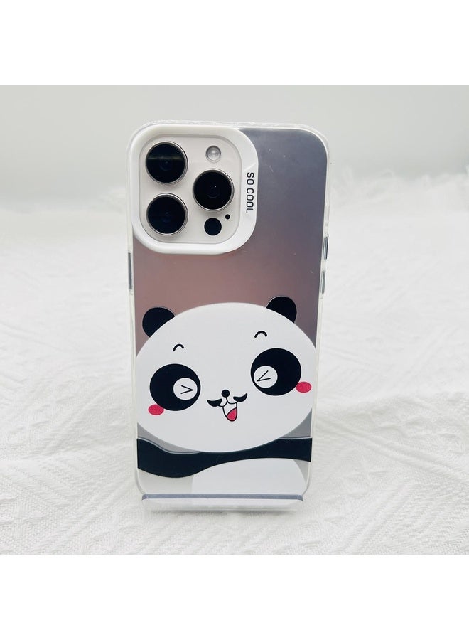 HuHa Case Cover For iPhone 14 Pro Cartoon Panda TPU Hybrid PC Phone Case(Wink Panda) - Image 2
