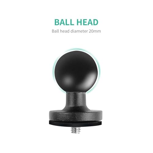 Like Star Action Camera (just for the Handlebar) Universal Mount for All Action Cameras Made of Aluminum Alloy with Two 360° Rotating Angle 1/4 Metal Stands - Image 5