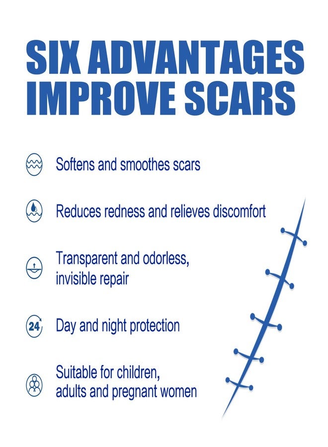 EDVKLNG Scar Cream For Men And Women, Repair Skin Scar Cream,Facial Advance Silicone Removal Scar Gel Away Gel For Surgical Scars (2pcs - Image 5
