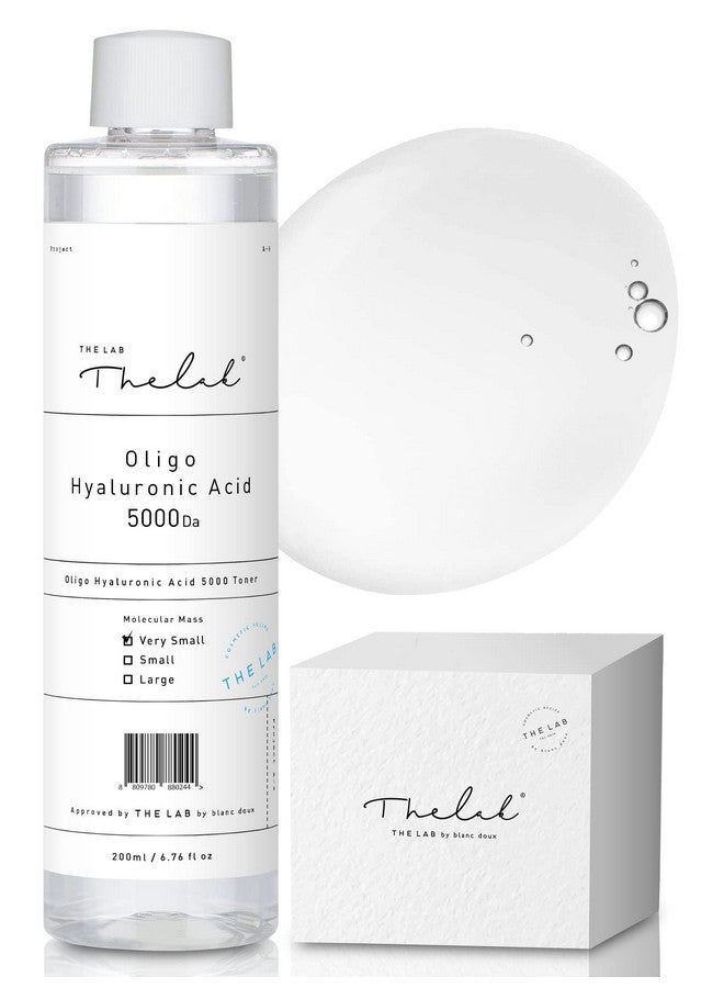 Blanc Doux Oligo Hyaluronic Acid Facial Toner 6.76 Fl Oz Vegan Hypoallergenic Intense Ultra Hydrating Skin Essence Face Moisturizer Dry Sensitive Acneprone Agedefying Cotton Pads Korean Skin Care
