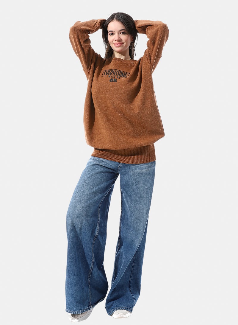 Andora Everything Will Be Okay Relaxed Fit Pullover - Image 4
