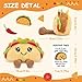 A AIFAMY Taco Stuffed Toy with Sound Stuffed Food Plush for Emotional Daily Support Fun Gag Gift Positivity Idea for Birthday Coworker Office Christmas - Image 4