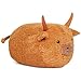 Wepop Giant Highland Cow Stuffed Animal 20 in Fluffy Highland Cow Plush Adorable Cattle Stuffed Animal Plushie Pillows Gifts for Kids and Adults - Image 2