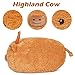 Wepop Giant Highland Cow Stuffed Animal 20 in Fluffy Highland Cow Plush Adorable Cattle Stuffed Animal Plushie Pillows Gifts for Kids and Adults - Image 4