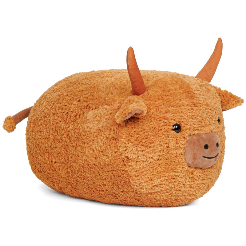 Wepop Giant Highland Cow Stuffed Animal 20 in Fluffy Highland Cow Plush Adorable Cattle Stuffed Animal Plushie Pillows Gifts for Kids and Adults - Image 3