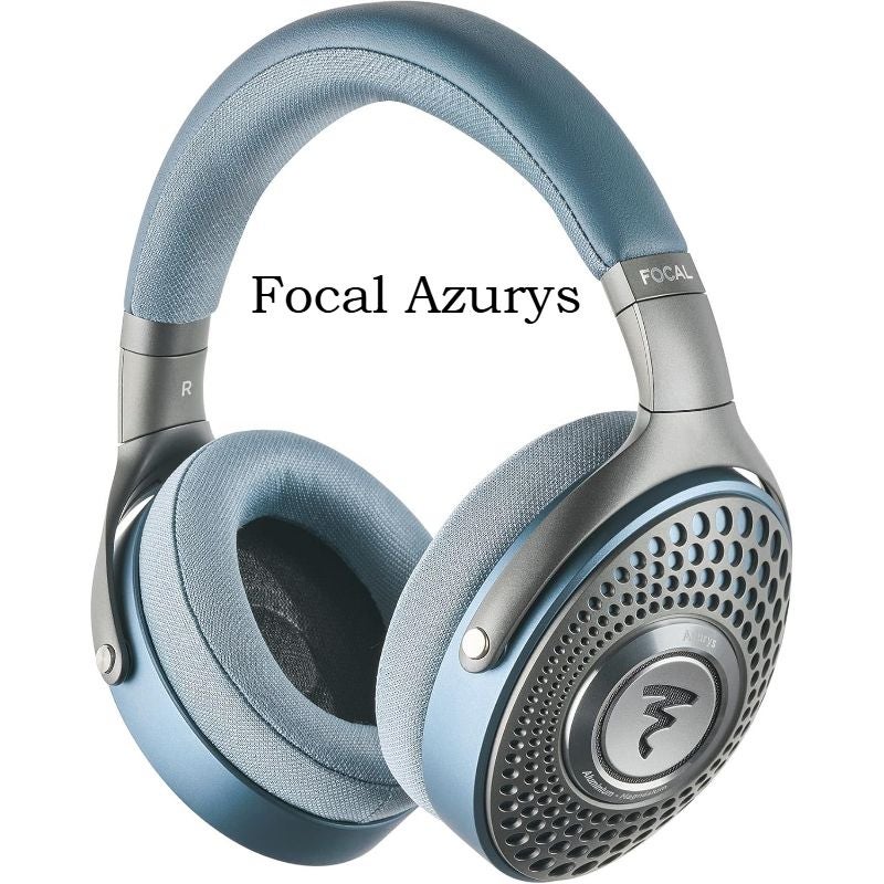Focal Azurys Closed-Back Wired HiFi Headphones with Mic, No Latency, Blue - Image 1