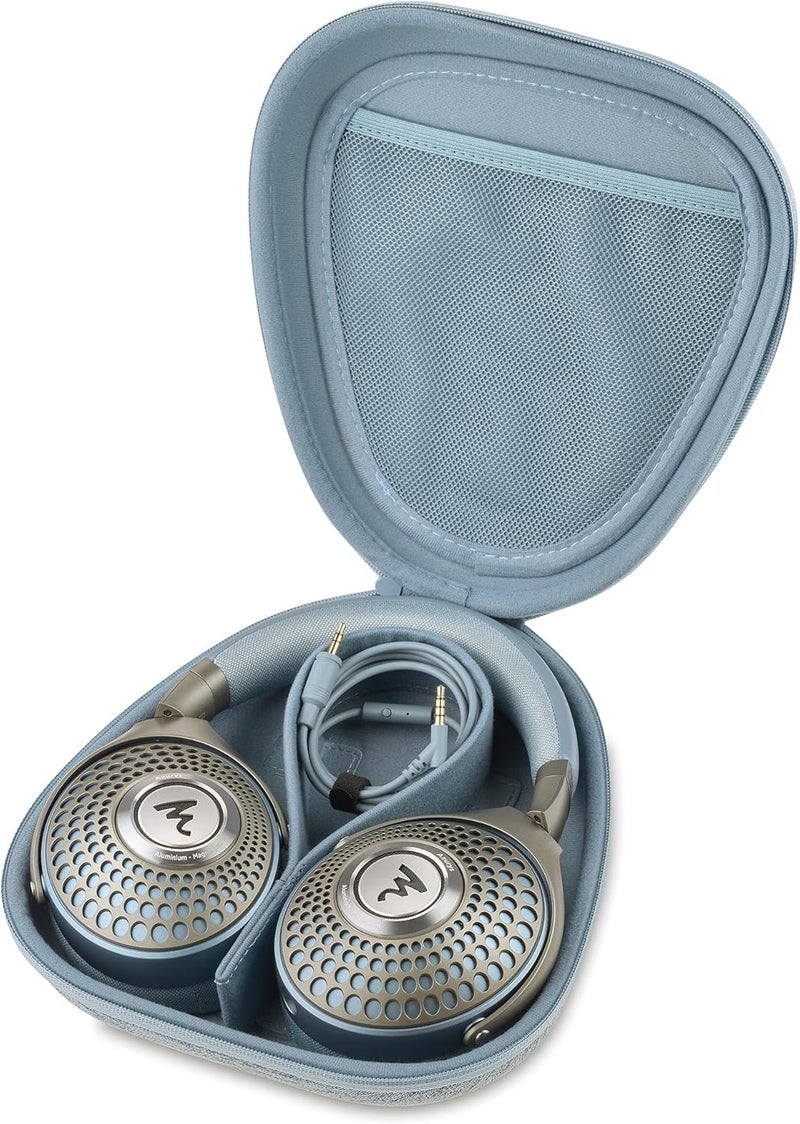 Focal Azurys Closed-Back Wired HiFi Headphones with Mic, No Latency, Blue - Image 3