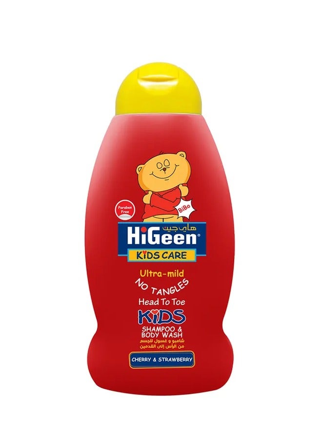 Higeen Baby Care Baby Shampoo and Wash with Cherry and Strawberry Scent - 500ml
