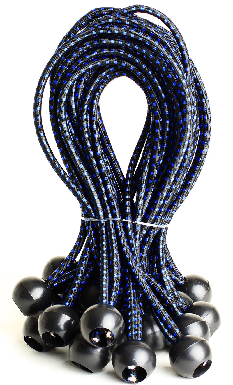 Ehomea2Z Ball Bungee Cords 50 Pack 9-Inch Diameter Bungee Balls For Canopy Net Posts Garden Tools Cords 5Mm Weather-Resistant Cord 100% Latex Uv Treated - Ideal For Indoor And Outdoor Use - Image 1