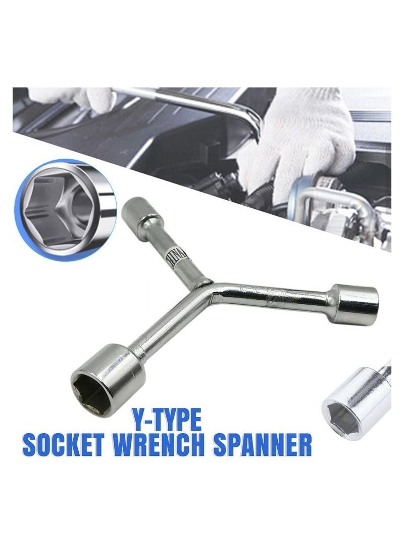 Y Type Socket Wrench Spanner Home Bike Car Maintenance Y Type Hexagonal Spanner Box Wrench Size 10/12/14