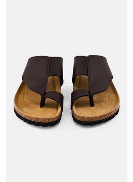Algspar Men Slip On Cork Sandals, Brown  - Image 4