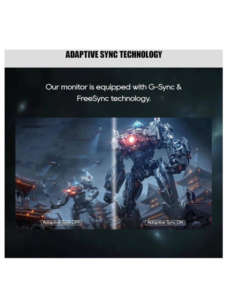 آي كور شاشة ألعاب مسطحة GX27FGM مقاس 27 بوصة | دقة Full HD بتردد 200 هرتز | زمن استجابة 1 مللي ثانية | تدعم FreeSync وG-SYNC | لوحة VA | منافذ HDMI وDisplayPort - Image 4