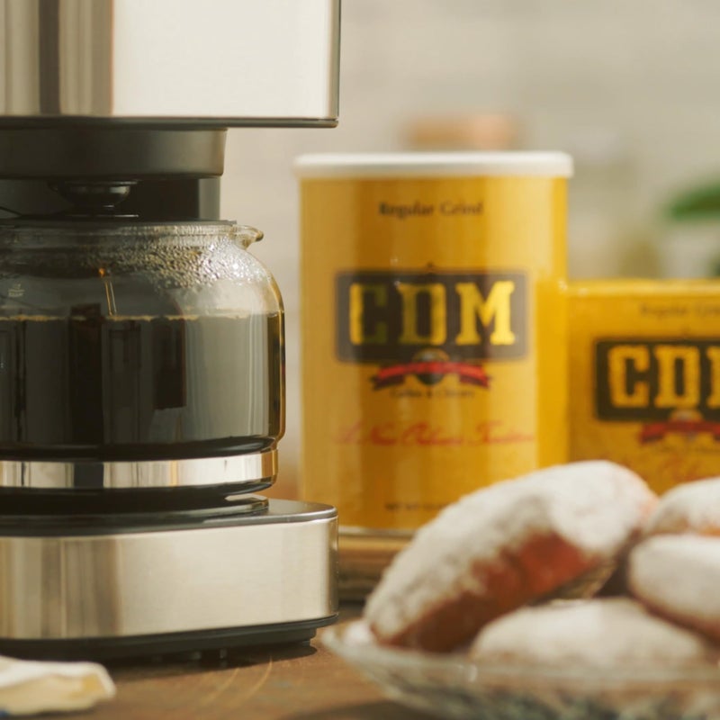 CDM Ground Coffee & Chicory Regular Grind, 34.5oz Can (Pack of 1) - Image 5