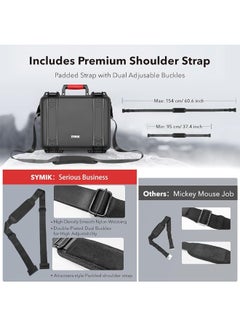 SYMIK SYMIK P330-MMDL Dual Layer Mini 4 Pro Case, Waterproof Hard Carrying Case for DJI Mini 4 Pro/Mini 3/Mini 3 Pro Fly More Combo, Fits DJI RC 2/RC, RC-N2/N1, Charger Hub, Tablet Holder, Landing Pad, iPad  - Image 5