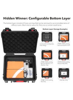 SYMIK SYMIK P330-MMDL Dual Layer Mini 4 Pro Case, Waterproof Hard Carrying Case for DJI Mini 4 Pro/Mini 3/Mini 3 Pro Fly More Combo, Fits DJI RC 2/RC, RC-N2/N1, Charger Hub, Tablet Holder, Landing Pad, iPad  - Image 1