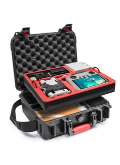 SYMIK SYMIK P330-MMDL Dual Layer Mini 4 Pro Case, Waterproof Hard Carrying Case for DJI Mini 4 Pro/Mini 3/Mini 3 Pro Fly More Combo, Fits DJI RC 2/RC, RC-N2/N1, Charger Hub, Tablet Holder, Landing Pad, iPad  - Image 4