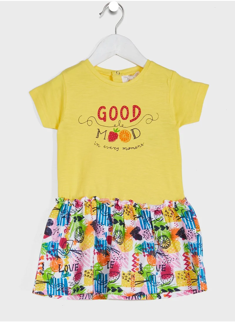 Babybol Infant Printed Dress
