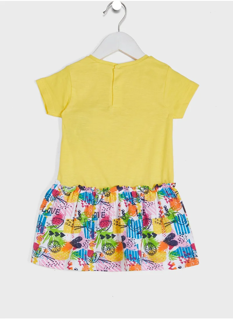 Babybol Infant Printed Dress