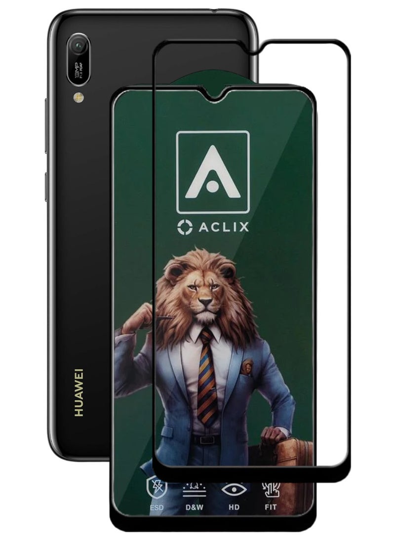 ACLIX Antistatic ESD Dustproof Premium Quality High Definition Tempered Glass Screen Protector Designed For Huawei Y6 (2019) - Image 1