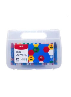 M&G M&G Oil Pastel Silky Crayon 12 Colours No: AGM900J8  - Image 1