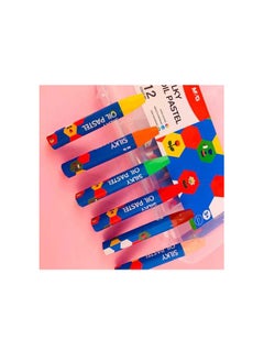 M&G M&G Oil Pastel Silky Crayon 12 Colours No: AGM900J8  - Image 2