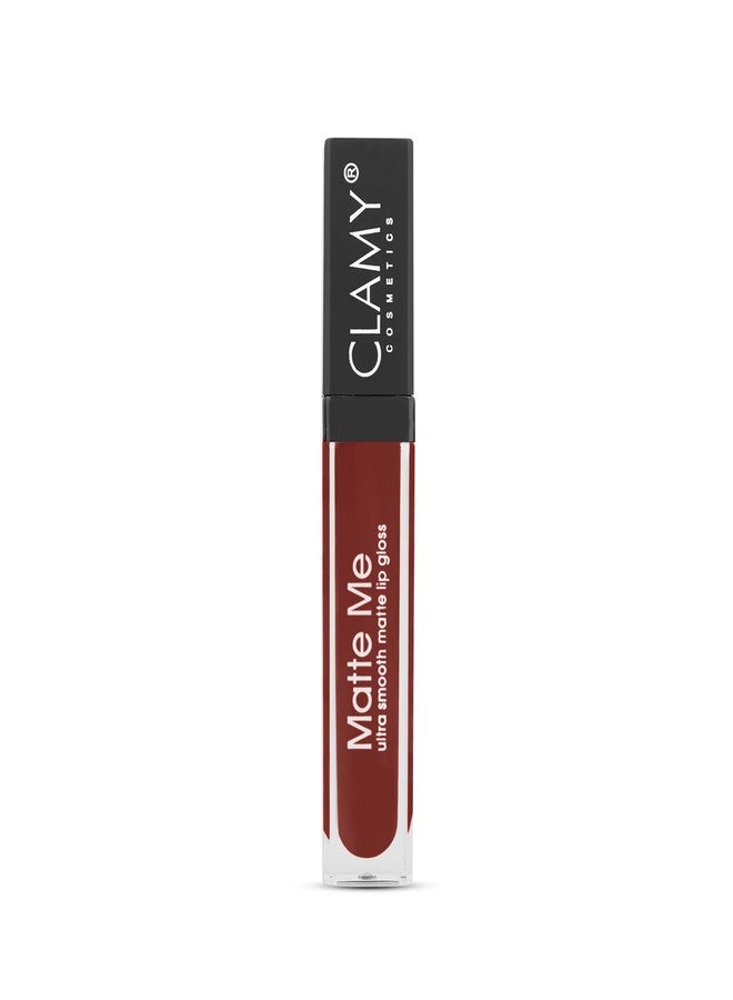 CLAMY Matte Me Waterproof Ultra Smooth Long Lasting Lip Gloss/Liquid Lip Stick for Women 6 grams (JAM 33) - Image 3